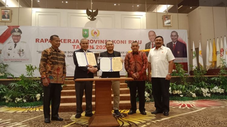 Siap Sukseskan Porwil Riau dan PON XXI, Rektor Unilak MoU dengan Ketua KONI Riau
