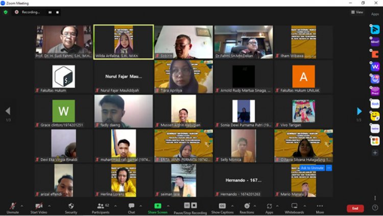 Jurnal Hukum Respublica FH Unilak Gelar Seminar Nasional Hukum Tata Negara Sesi 2