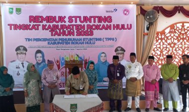 Rembuk Stunting Rohul Hasil Enam Poin Komitmen Bersama, Salah Satunya Target Turunkan Kasus Jadi 14 Persen