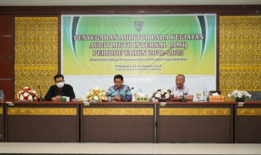 Bahas Target Strategis UIR Tahun 2021-2025, LPM UIR Gelar Penyegaran Auditor
