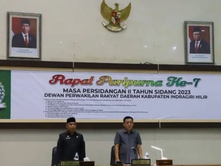 DPRD Inhil Rapat Paripurna ke-7 Masa Persidangan II Tahun Sidang 2023