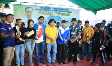 Ketua DPRD Inhil Tutup Open Turnamen Bola Voli Pemuda Cup 2023 di Teluk Pinang