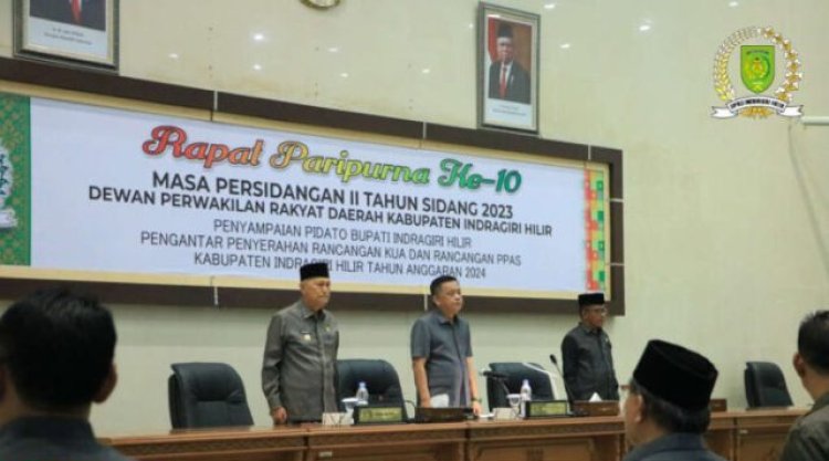 DPRD Inhil Gelar Rapat Paripurna Penetapan RKPD 2024