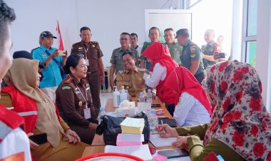 Wabup Rohil Sulaiman Ikut Donor Darah Sambut HBA ke-63 dan HUT IAD XXIII