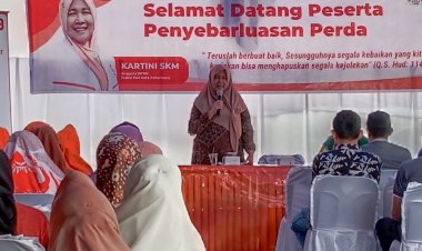 Anggota DPRD Kota Pekanbaru Kartini Sebarluaskan Perda Tentang Fasilitasi P4GN di Marpoyan Damai