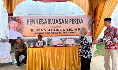 Anggota DPRD Kota Pekanbaru Wan Agusti Sebarluaskan Perda Kota Pekanbaru Nomor 4 Tahun 2021