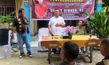 Anggota DPRD Kota Pekanbaru Dapot Sinaga Sebarluaskan Perda Kota Pekanbaru tentang Retribusi Pelayanan Persampahan dan Kebersihan