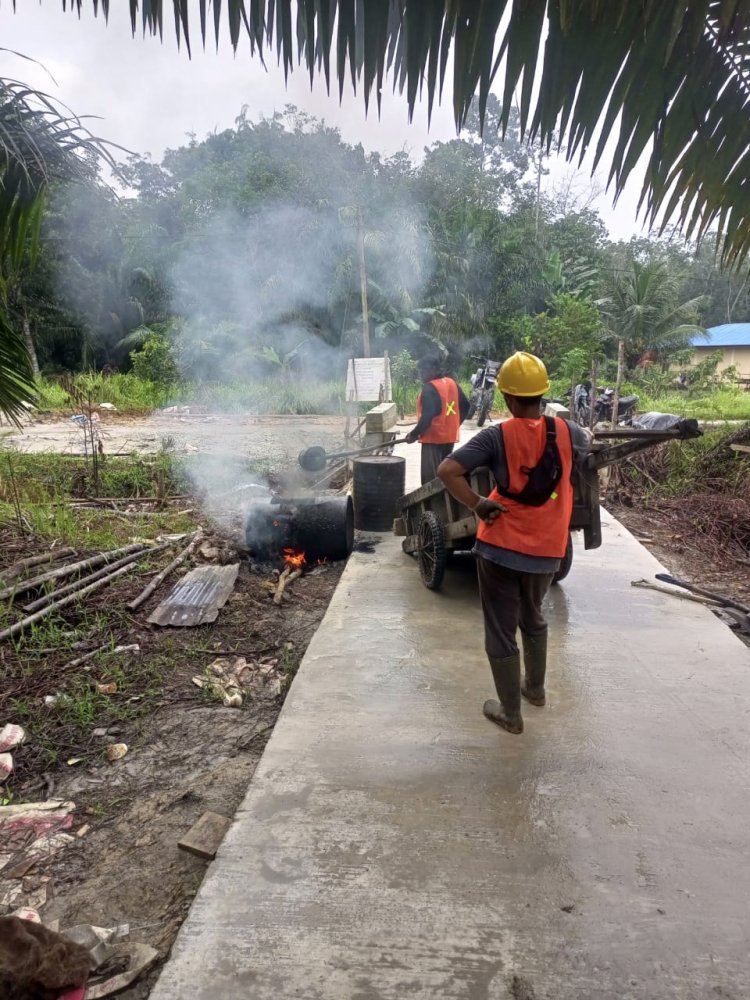 Disperkimnah Bengkalis Bangun 121 Titik Drainase dan Jalan Lingkungan 431 titik di Tahun 2023