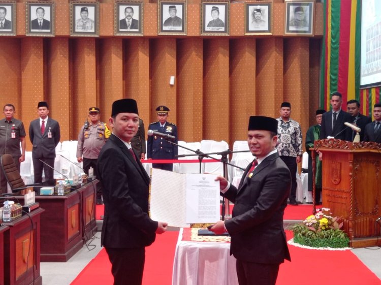Rapat Paripurna Pelantikan PAW Anggota DPRD Pekanbaru Indra Sani, Sabarudi: Semoga Bisa Kompak dan Solid