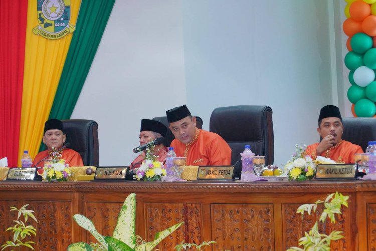 Ajak Masyarakat Bangun Kampar, Ketua DPRD Kampar Pimpin Rapat Paripurna Istimewa HUT Kampar Ke-74