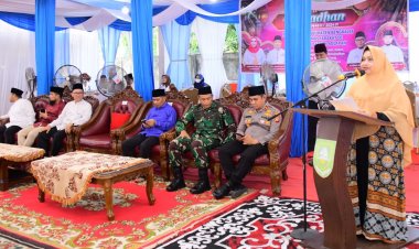 Safari Ramadhan di Bathin Solapan, Bupati Bengkalis Kasmarni Sampaikan Pembangunan Infrastruktur