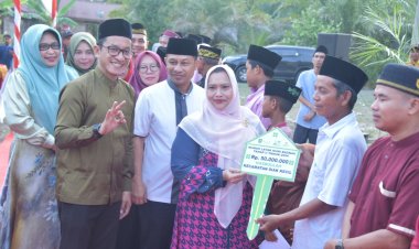 Jembatan Penghubung Pulau Sumatera Sungai Pakning Bakal Terpanjang di Indonesia