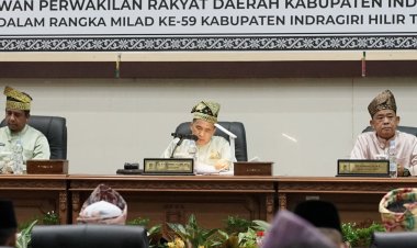 Pimpin Paripurna Istimewa Milad ke-59 Inhil, Dr Ferryandi Singgung Pentingnya Regenerasi Kepemimpinan