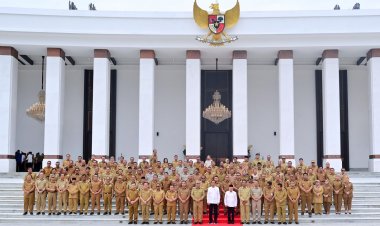 Bupati Bengkalis Kasmarni Ikuti Rakor Bersama Presiden RI, Kagum Lihat IKN 