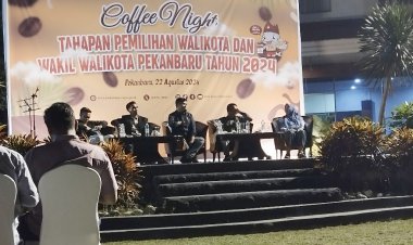Dari Coffee Night KPU Pekanbaru, Ajak Insan Pers Bersinergi Sukseskan Pemilihan 2024