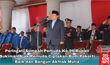 Jadi Irup Peringatan Hari Sumpah Pemuda ke-96, Bupati Sukiman Ajak Pemuda Berbudipekerti dan Berkhlak Mulia