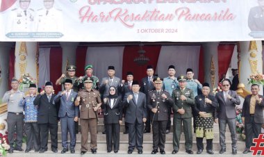 Hari Kesaktian Pancasila Tahun 2024, Bupati Rohul H Sukiman Jadi Inspektur Upacara Upacara
