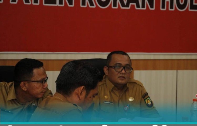 Sekda Rohul Rapat bersama KPK RI Monitoring dan Evaluasi MCP dan SPI