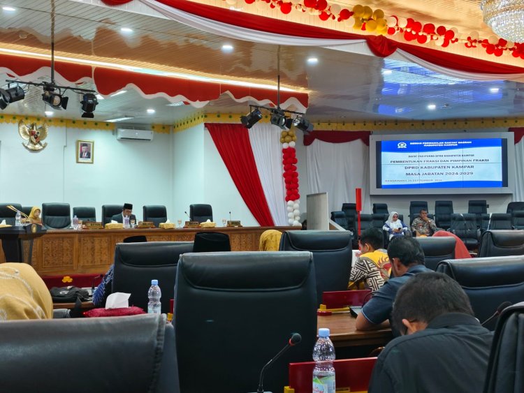 Diumumkan, Ini Formasi Alat Kelengkapan Dewan Kampar Masa Jabatan 2024-2029