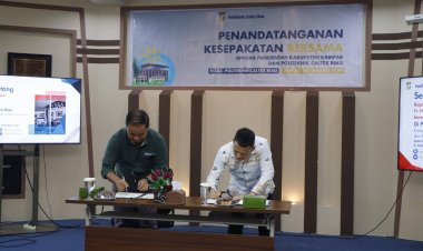 Pj Bupati Kampar dan Politeknik Caltex Riau Tandatangani MoU