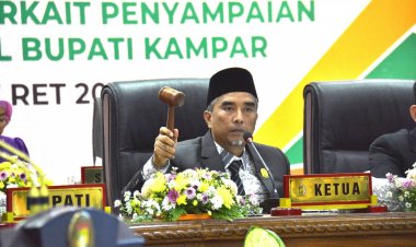 DPRD Kampar Paripurna Istimewa Pidato Pertama Bupati Kampar 