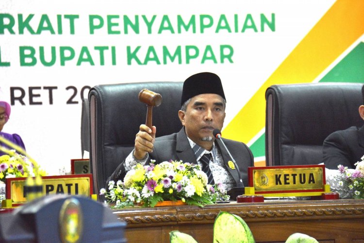 DPRD Kampar Paripurna Istimewa Pidato Pertama Bupati Kampar