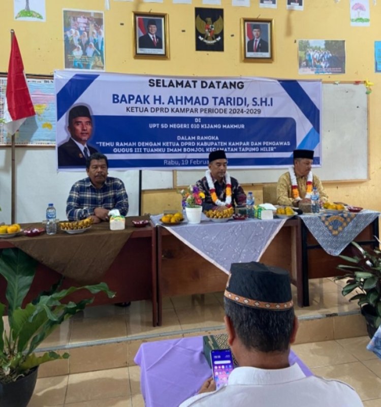 Ketua DPRD Kampar Hadiri Temu Ramah Dengan Kepsek dan Pengawas Gugus III Tuanku Imam Bonjol