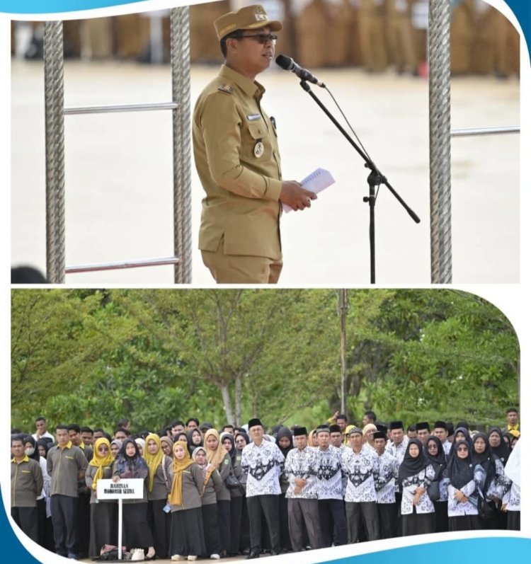 Amanah Perdana Wakil Bupati Jhony Charles : Apel Pagi Jangan Sekadar Rutinitas