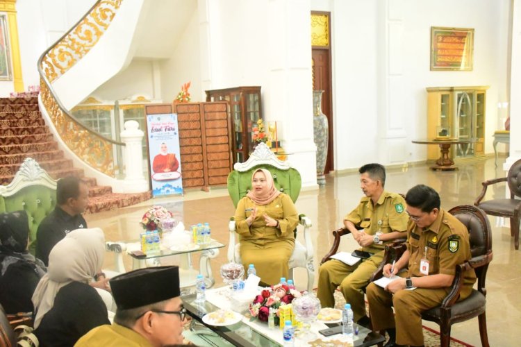 Audiensi dengan Bupati Kasmarni, LPP TVRI Stasiun Riau Akan Publikasikan Helat MTQ ke-43 Tingkat Provinsi Riau