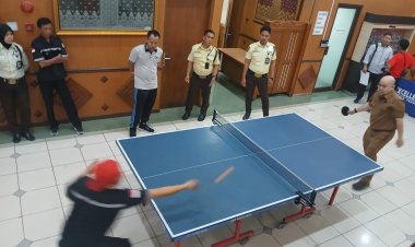 Setwan Riau Meriahkan HUT RI ke-80 Lewat Tenis Meja