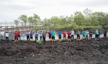 Cegah Abrasi, Pemko Dumai Tanam 2.000 Mangrove di Kawasan Pesisir Sempena Hari Mangrove Sedunia