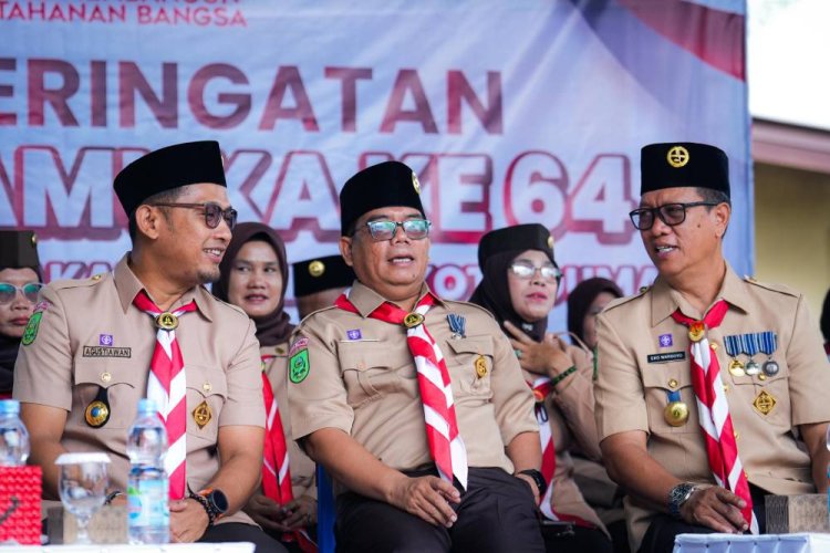 Plt Asisten Hermanto Pimpin Upacara Peringatan Hari Pramuka ke-64 Tahun 2025 di Bumi Perkemahan Bukit Datuk