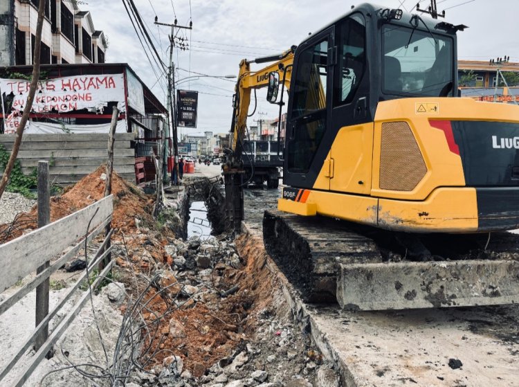Pemko Dumai Cegah Banjir, Bangun Drainase 856 Meter di Jalan Budi Kemuliaan hingga Jalan Pattimura
