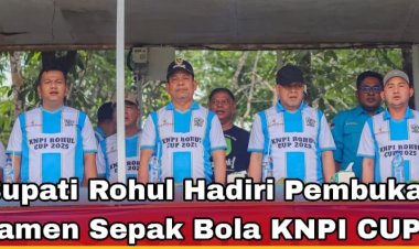 Wakil Bupati Syafaruddin Poti Hadiri Pembukaan Tournamen Sepak Bola KNPI Cup