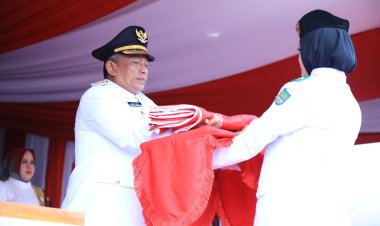 Upacara Peringatan HUT RI ke-80 Tingkat Kabupaten Rokan Hulu