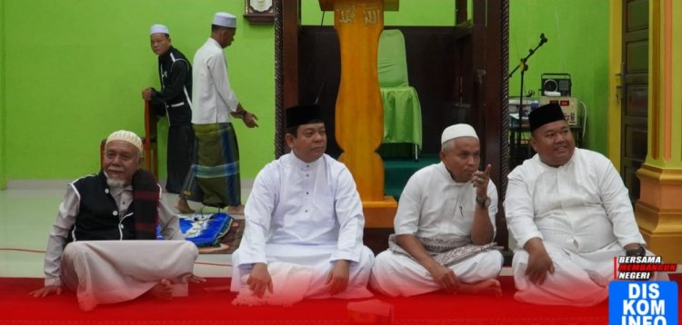 Wabup Rohul Syafaruddin Poti GSSB dan Doa Bersama di Desa Rambah Tengah Hilir 