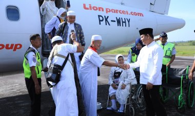 Wabup Rohul Syafaruddin Poti Sambut Kepulangan Jemaah Haji: Semoga Menjadi Haji Mabrur