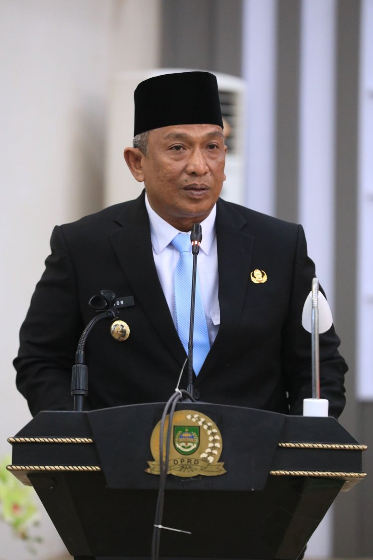 Paripurna DPRD Rohul Sertijab Bupati dan Wakil Bupati  Rohul, Ini Pidato Resmi Pertama Bupati Anton