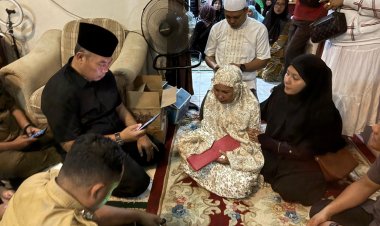Utus Pj Sekda Pekanbaru Ingot Ahmad Hutasuhut ke Rumah Korban Jambret, Wako Sampaikan Duka Cita Mendalam