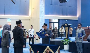 Lantik 43 Pejabat Struktural dan Fungsional, Wawako Pekanbaru Ingatkan Sumpah Janji Jabatan