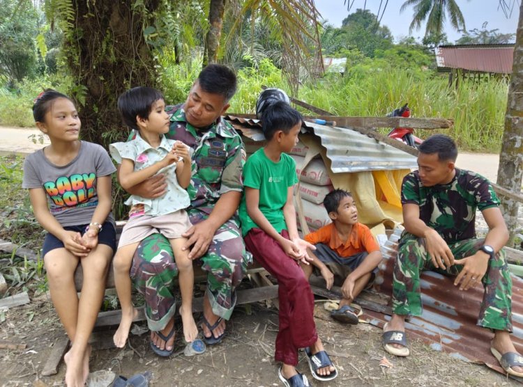 Bukan Sekadar Bangun Rumah, Satgas TMMD Bangun Harapan Anak-anak Tuah Negeri