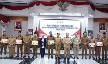 Prestasi Prestisius Bagi Desa Sebagai Desa Antikorupsi di Provinsi Riau 2025