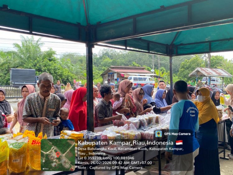 Pemkab Kampar Jaga Stabilitas Pangan Lewat Gerakan Pangan Murah di Sembilan Titik