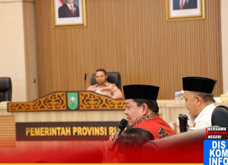 Hadiri Rakor Perencanaan Pembangunan dengan Gubri, Wabup Rohul  Usulkan Program Perioritas
