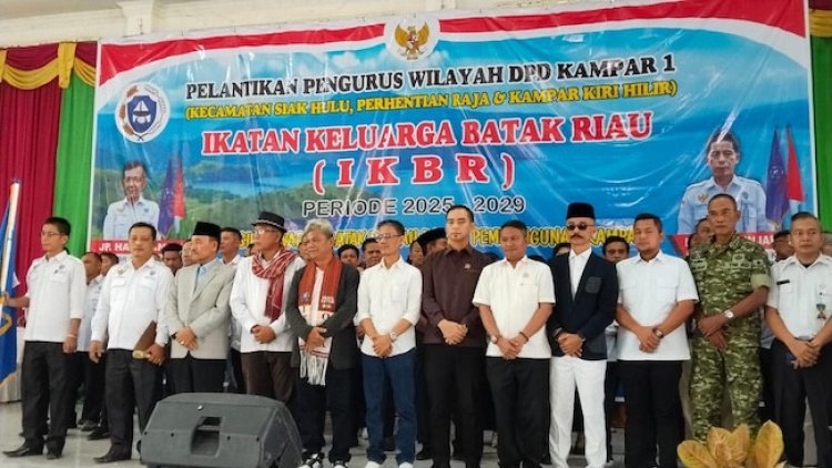 Hadiri Pelantikan IKBR, Anggota DPRD Kampar Hendri Domo Tekankan Pentingnya Kolaborasi Suku untuk Pembangunan Daerah
