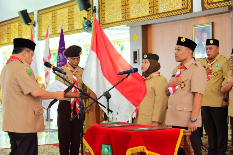 Mabicab, Kwarcab dan LPK Pramuka Bengkalis Dikukuhkan