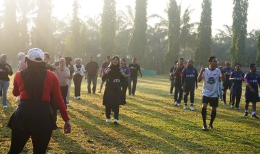 BRI BO Perawang dan PT KTU Gelar Olahraga Bersama untuk Perkuat Sinergi dan Kebersamaan