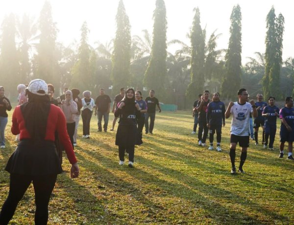 BRI BO Perawang dan PT KTU Gelar Olahraga Bersama untuk Perkuat Sinergi dan Kebersamaan