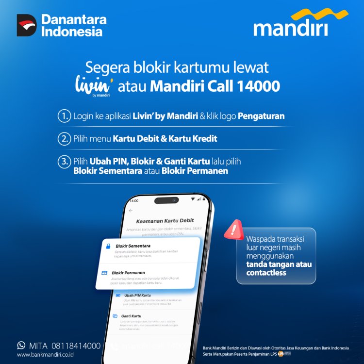 Mau Penutupan Kartu Kredit Mandiri Secara Permanen