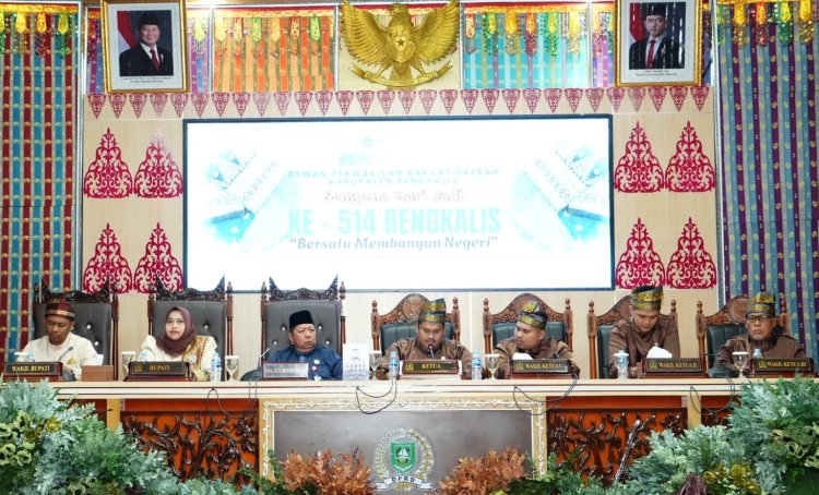 Ketua DPRD Septian Nugraha Buka Rapat Paripurna Istimewa Hari Jadi ke-514 Kabupaten Bengkalis, Diawali Arak-arakan Adat
